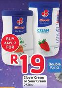 Clover Cream Or Sour Cream-2x250Ml