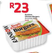 Rainbow Chicken Burgers-400gm