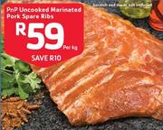 PnP Uncooked Marinated Pork Spare Ribs-Per Kg
