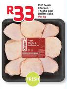 PnP Fresh Chicken Thighs and Drumsticks-Per Kg