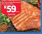 Pnp Uncooked Marinated Pork Spare Ribs-Per KG