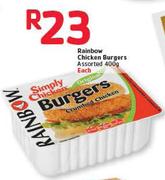 Rainbow Chicken Burgers Assorted-400G Each