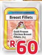 Gold Frozen Chicken Breast Fillets-2kg
