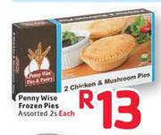 Penny Wise Frozen Pies Assorted-2's