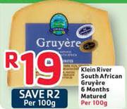 Klein River South African Gruyere 6 Months Matured-Per 100g