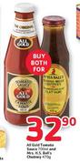All Gold Tomato Sauce-700ml and Mrs. H.S. Ball's Chutney-470gm