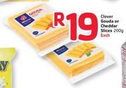 Clover Gouda od Cheddar Slices-200gm Each