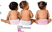 George 3 Pack Pink Frilly Knickers-Per Pack