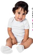 George 3 Pack White Shortsleeve Bodysuits-Per Pack