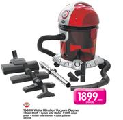 Genesis 1600W Water Filtration Vacuum Cleaner 80GHP
