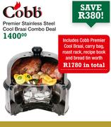 Cobb Premier Stainless Steel Cool Braai Combo Deal
