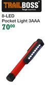 Trail Boss 8 LED Pocket Light 3AAA