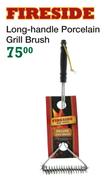 Fireside Long-Handle Porcelain Grill Brush