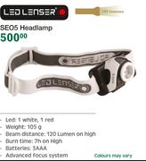 LED Lenser SEO5 Headlamp