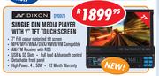 Dixon Single Din Media Player With 7" TFT Touch Screen DV0973