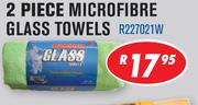 2 Piece Microfibre Glass Towels R227021W