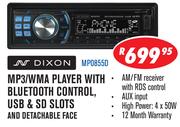 Dixon MP3/WMA Player With Bluetooth Control USB & SD Slots