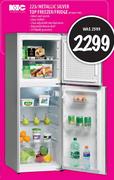 KIC Metallic Silver Top Freezer/Fridge-223ltr