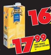First Choice Vabilla Custard-1L