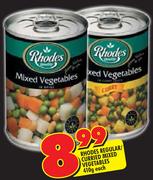Rhodes Regular/Curried Mixed Vegetables-410g Each