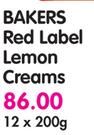 Bakers Red Label Lemon Creams-12x200G