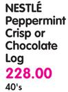 Nestle Peppermint Crisp Or Chocolate Log-40's