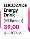 Lucozade Energy Drink(All Flavours)-4x300ml