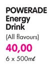Powerrade Energy Drink(All Flavours)-6x500ml