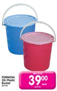  Formosa 20L Plastic Bucket-Each