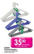 Gizmo 10 Pack Hangers-Per 10 Pack