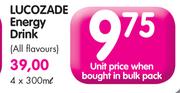 Lucozade Energy Drink(All Flavours)-4x300ml