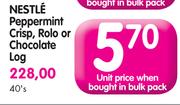 Nestle Peppermint Crisp, Rolo Or Chocolate Log-Each