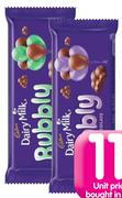 Cadbury Bubbly Slab(All Flavours)-87gm Each