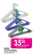 Gizmo 10 Pack Hangers-Per 10 Pack
