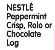 Nestle Peppermint Crisp, Rolo or Chocolate Log Each