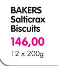 Bakers Salticrax Biscuits-12x200g