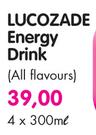 Lucozade Energy Drink(All Flavours)-4x300ml