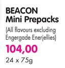 Beacon Mini Prepacks(All Flavours Excluding Engergade Enerjellies-24x75g