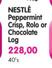 Nestle Peppermint Crisp, Rolo Or Chocolate Log-40's