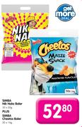 Simba Nik Naks Baler 50x20g+Sima Cheetos Baler 50x16g