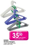 Gizmo 10 Pack Hangers-Per 10 Pack