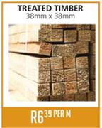 Treated Timber-38x38mm Per M