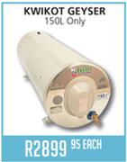 Kwikot Geyser-150L Only