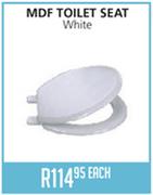 MDF Toilet Seat White