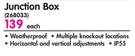 Masterplug Junction Box Each