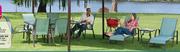 Terrace Leisure 10 Piece Manor Textilene Patio Set