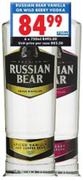 Russian Bear Vanilla Or Wild Berry Vodka-750Ml