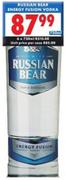 Russian Bear Energy Fusion Vodka-750Ml