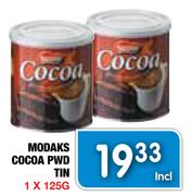 Modaks Cocoa Pwd Tin-1x125g