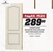 Swartland Interior Hollowcore Deep Moulded Door Ice-813mmx2032mm